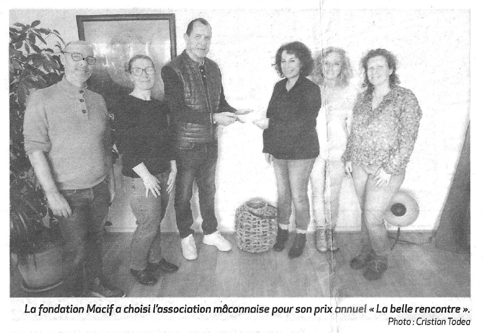 AVEC SOI M'AIME La Voix de l'Ain Juillet 2023 photo Prix annuel "la belle rencontre"
